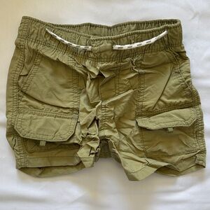 Old navy toddler olive cargo shorts